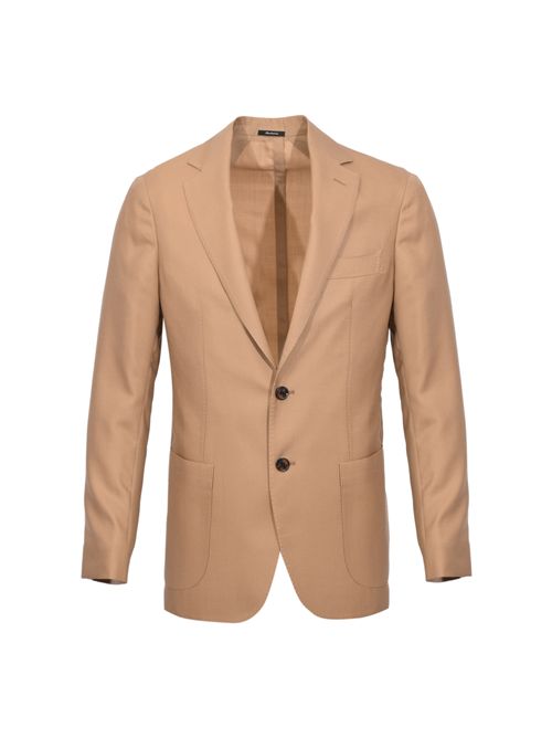 Giacca monopetto in cashmere e seta Cammello SARTORIO NAPOLI | SG1200S0744405000